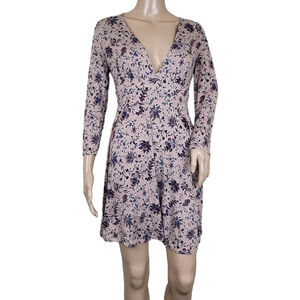 Forever 21 V Neck Cut Out Floral Dress